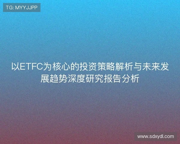 以ETFC为核心的投资策略解析与未来发展趋势深度研究报告分析